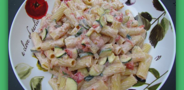 #htmlcaption_5353 Ricotta Rigatoni with Zucchini, Tomato & Toasted Bread Crumbs