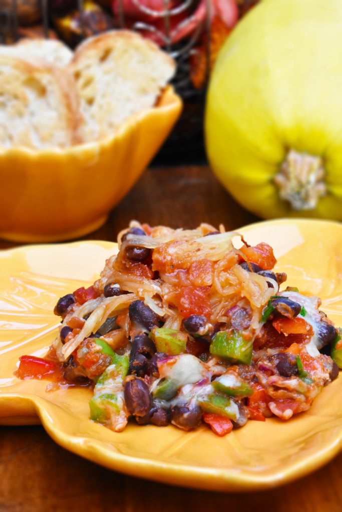 Mexican Spaghetti Squash Casserole Foodie Loves Fitness
