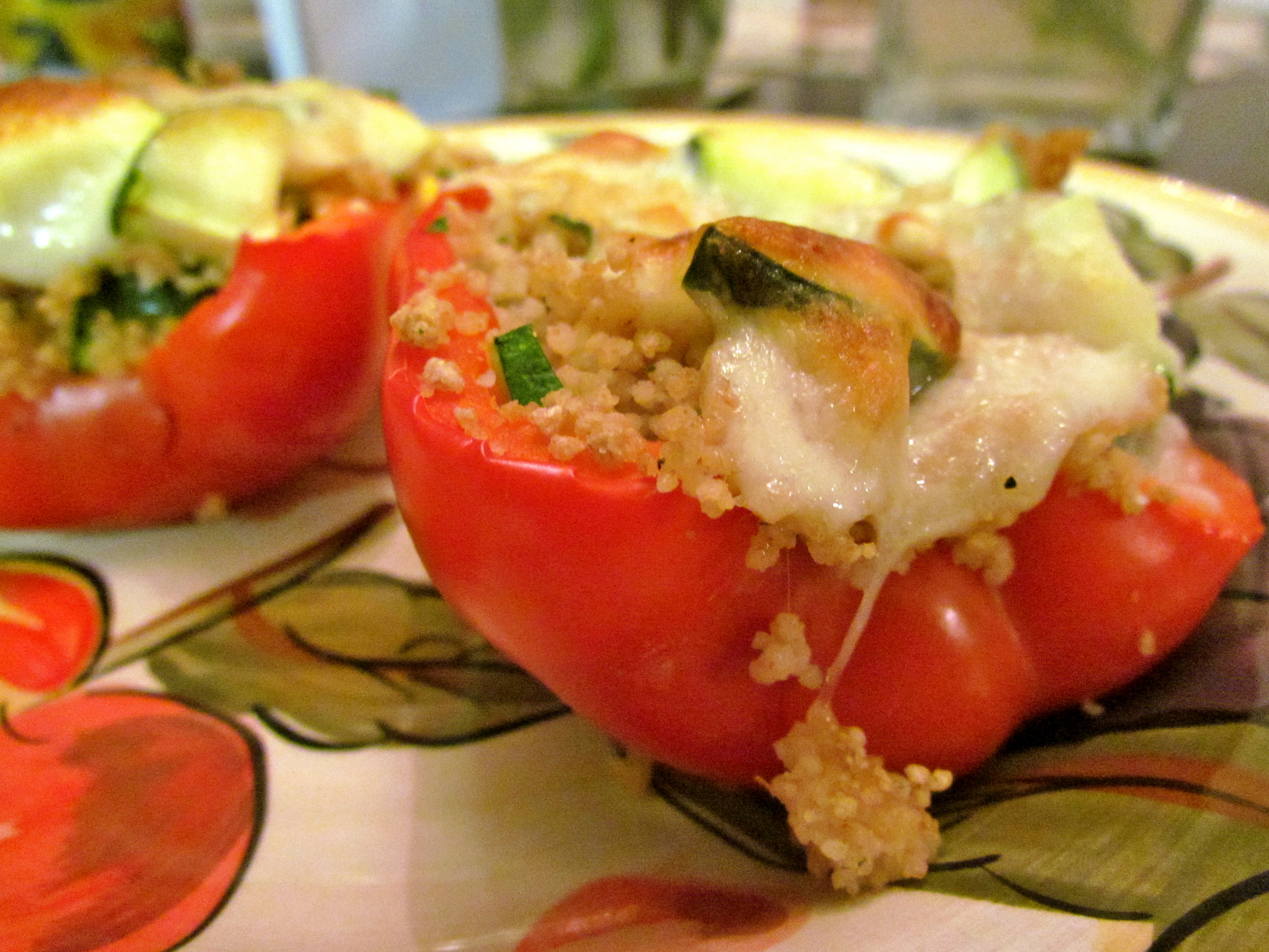 Couscous Stuffed Bell Pepper for 1