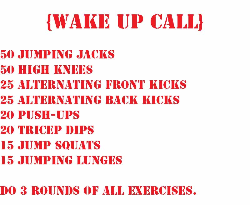 Wake Up (Your Body) Call