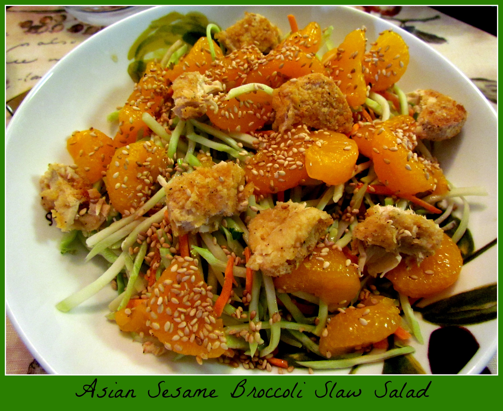 Asian Sesame Broccoli Slaw Salad