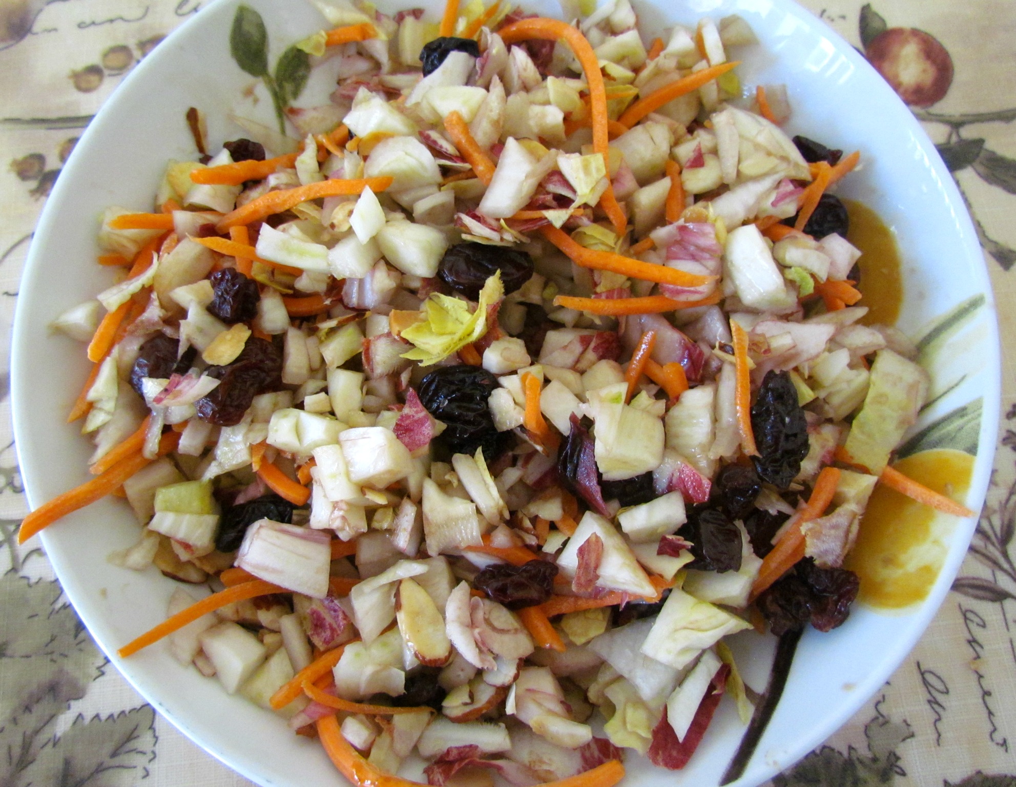 Fennel & Endive Salad with Almonds -n- Cherries