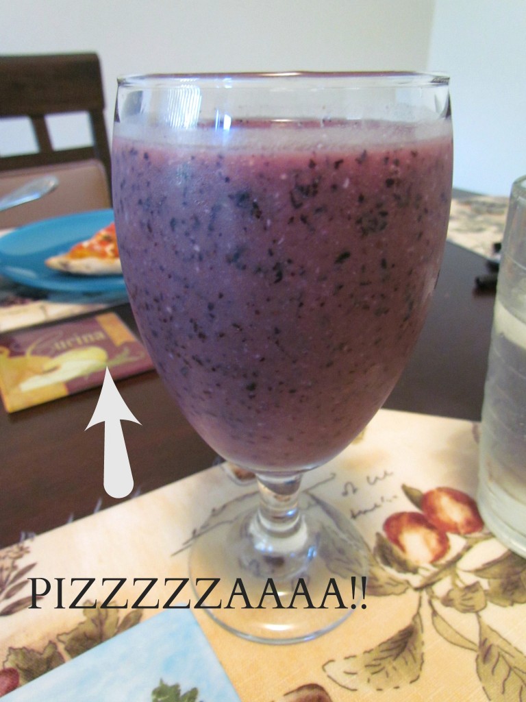 Pizza-and-smoothie