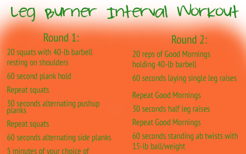 Leg Burner Interval Workout