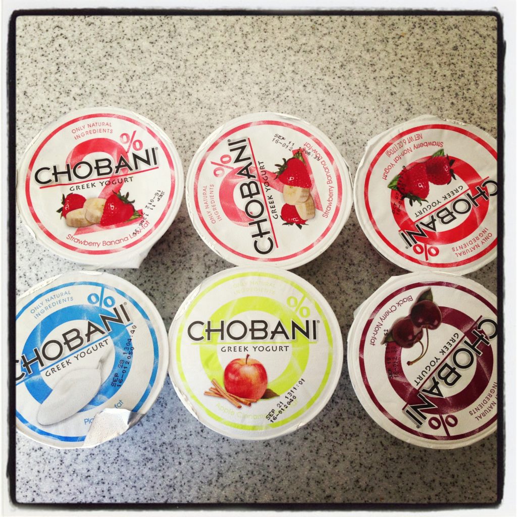 chobani yogurts