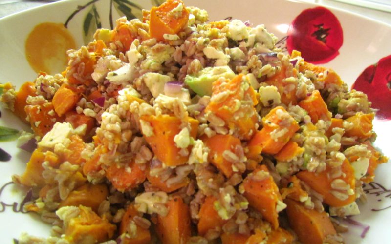 Roasted Sweet Potato & Farro Salad