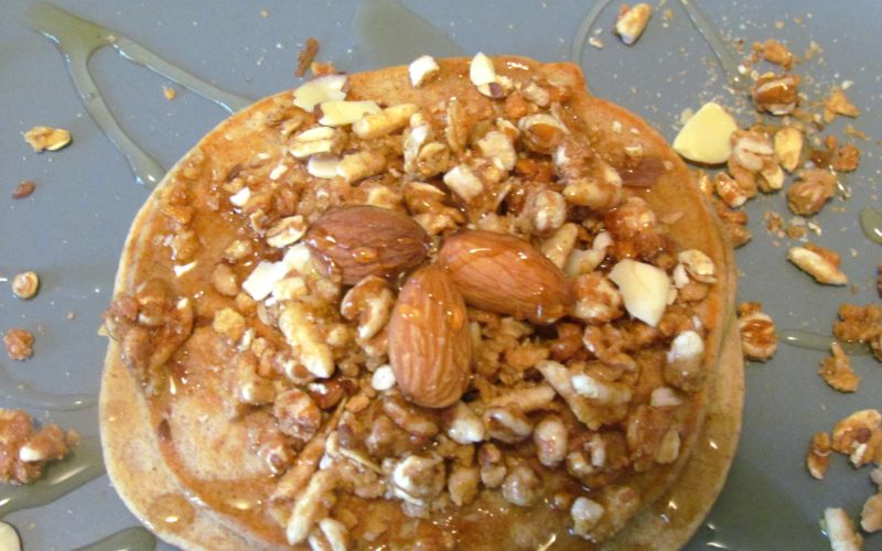 Breakfast for Dinner & Oatmeal Almond Protein Pancakes
