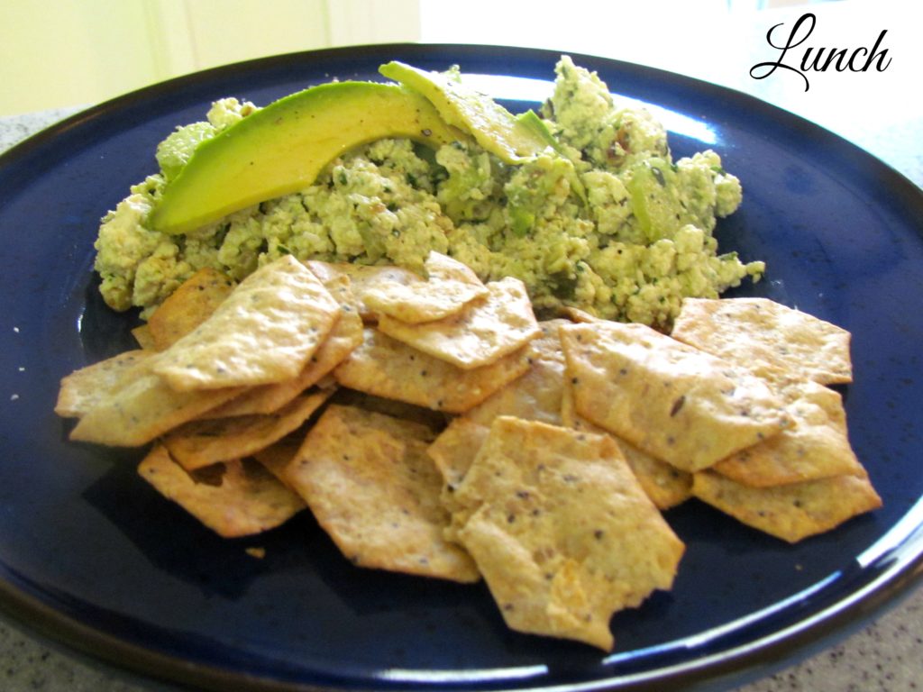 pesto tofu salad