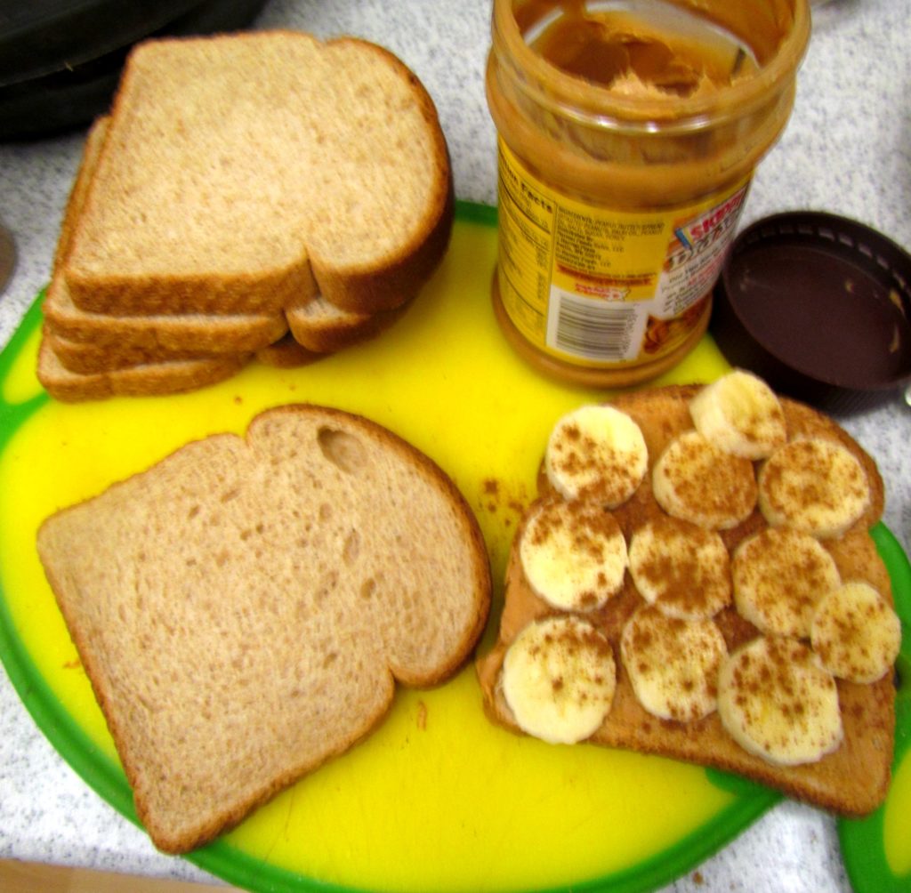 banana pb sandwich