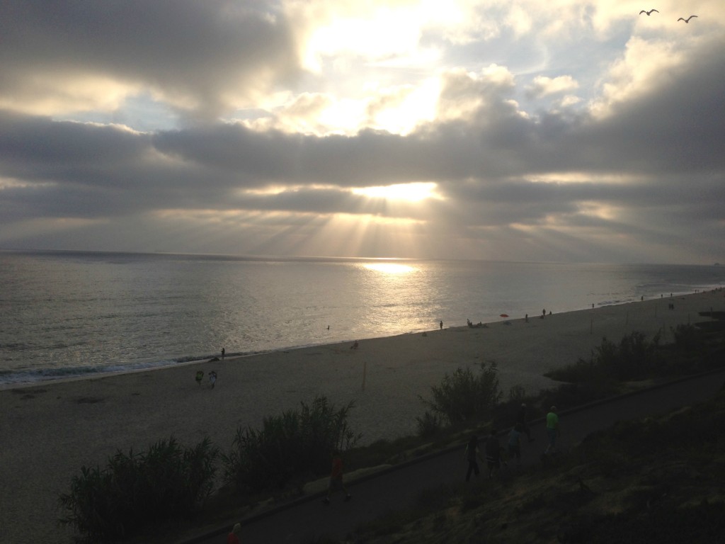 coast walk-sunset