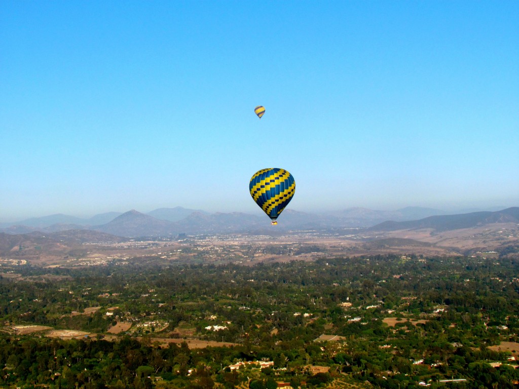Hot air balloon riding on my birthday in 2011