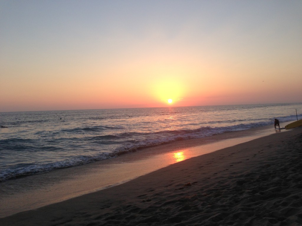 A sunset I got to see last weekend while doing yoga on the beach