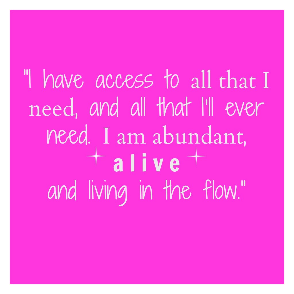 I am abundant