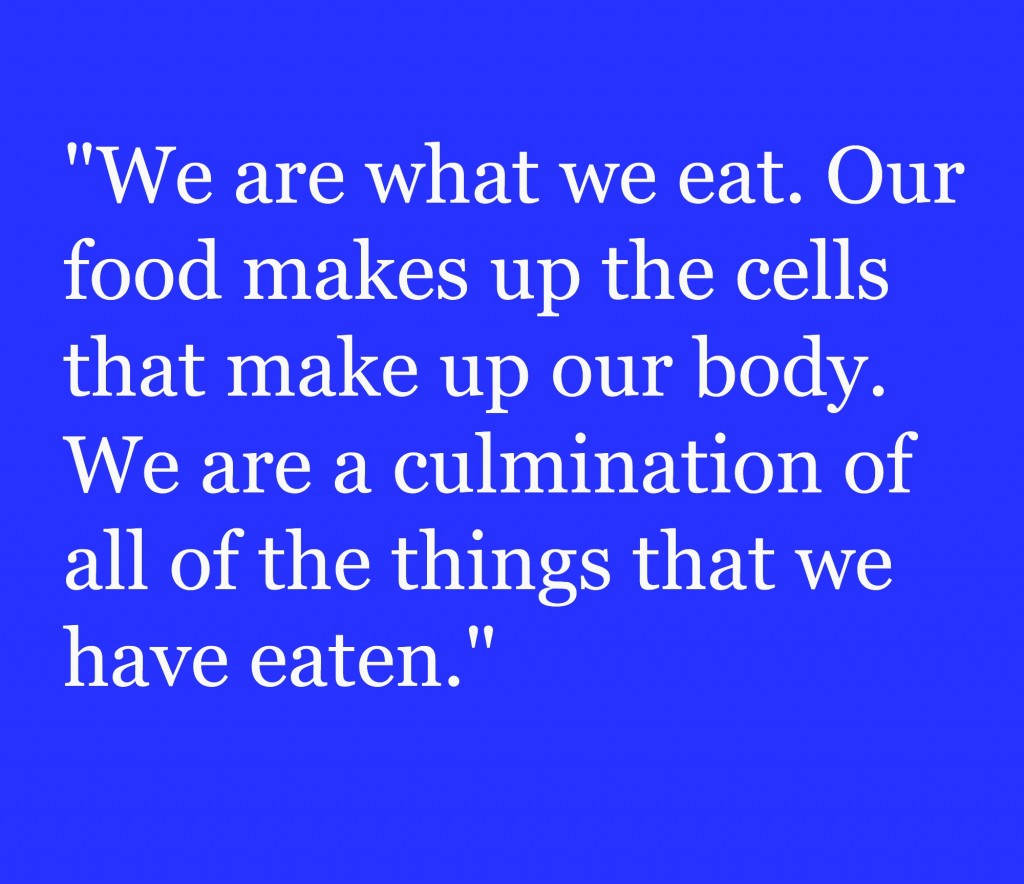 we are what we eat