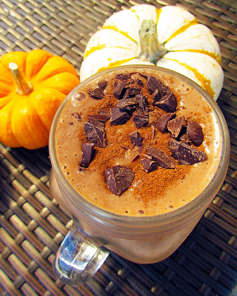 Chocolate Chip Pumpkin Protein Smoothie + Puritan’s Pride Giveaway!