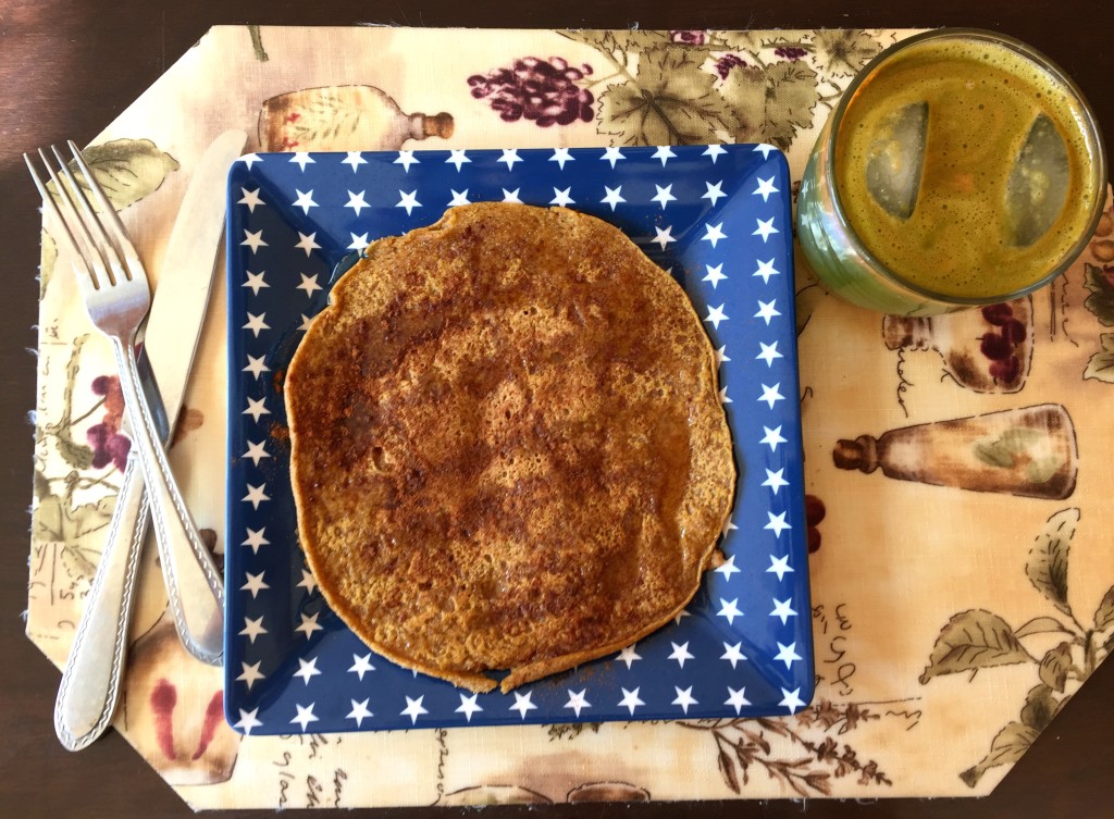 pumpkin pancake & juice