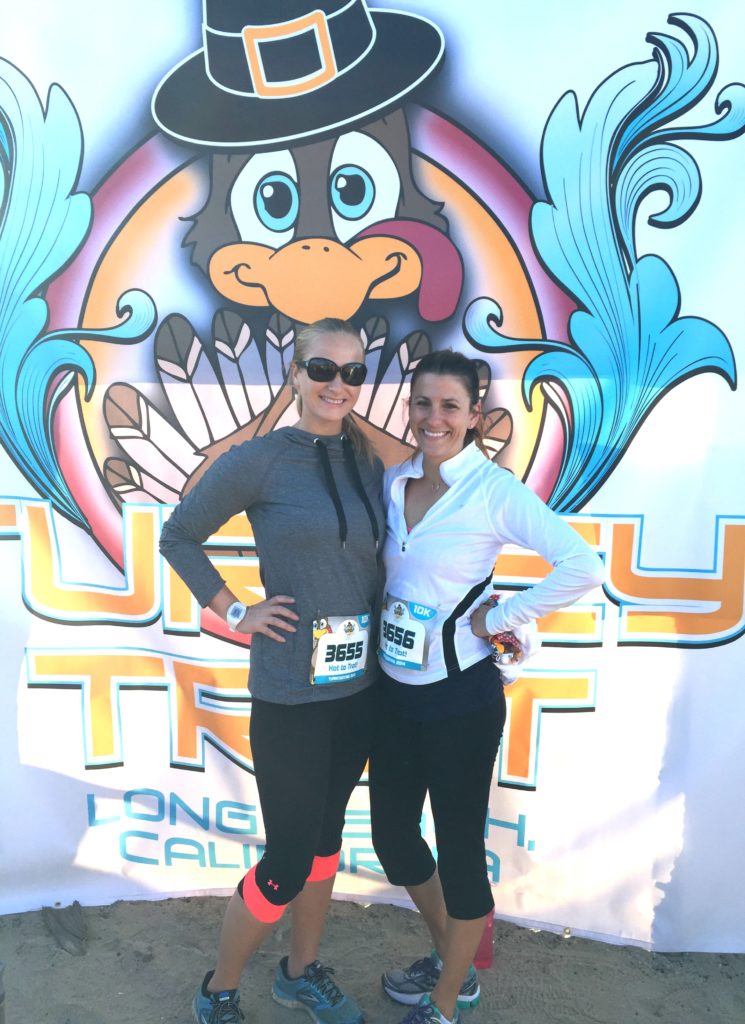 Thanksgiving 10K with my cousin 