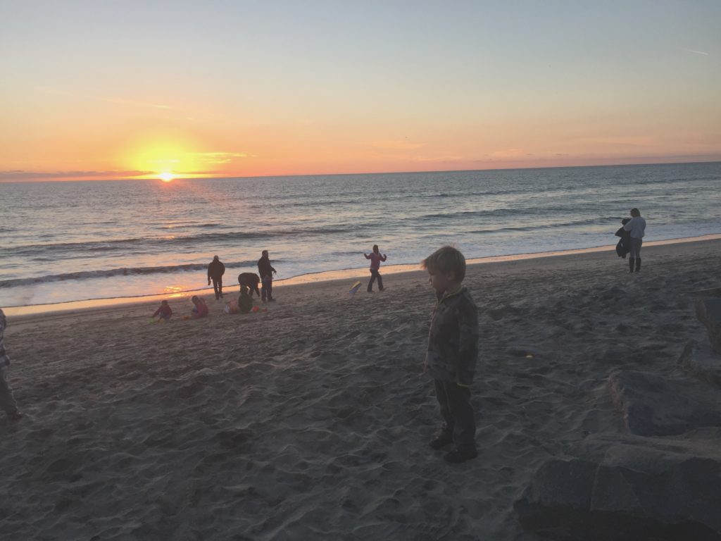 My oldest nephew checking out the beach scene in Oceanside