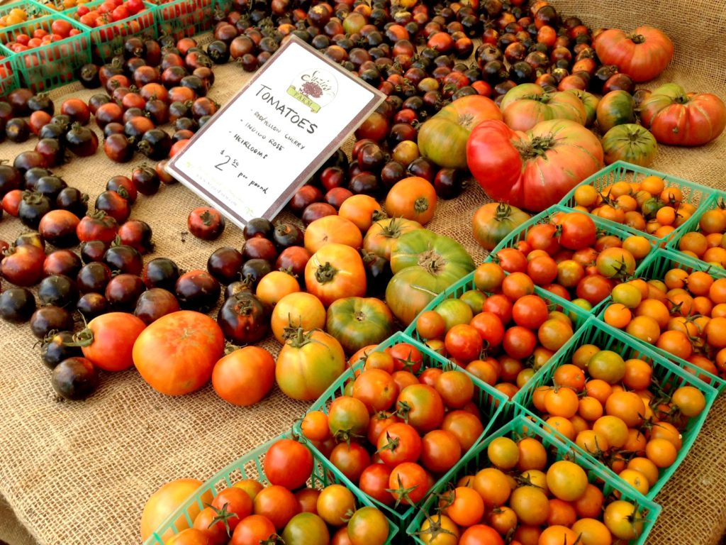 Market tomatoes