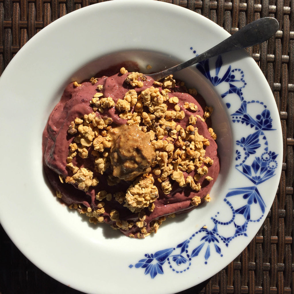 berry bowl with granola