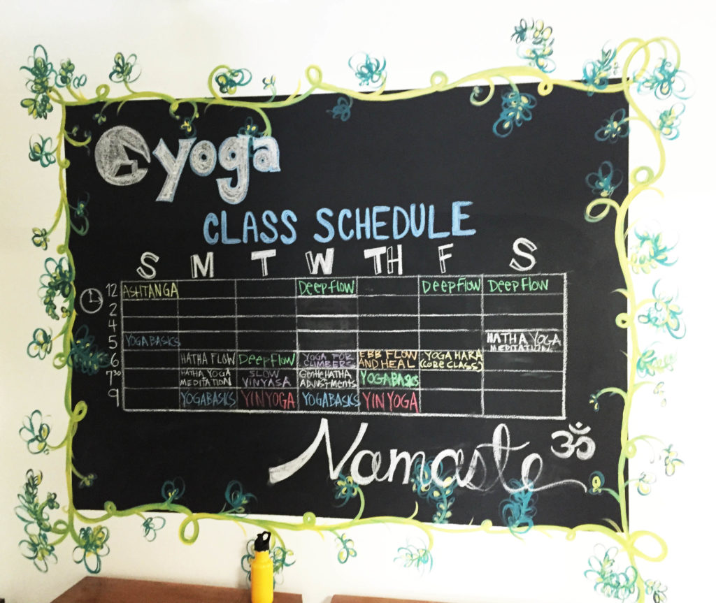 Grotto yoga schedule