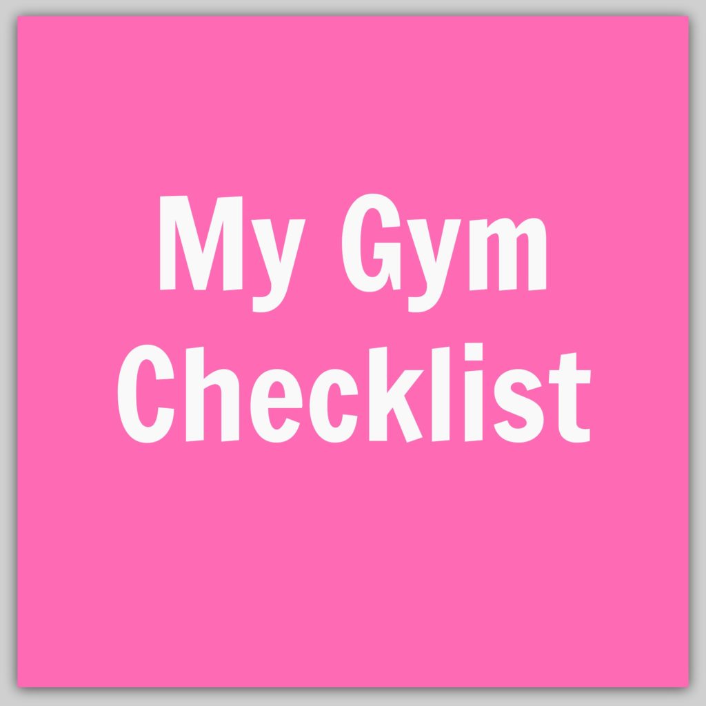 gym checklist