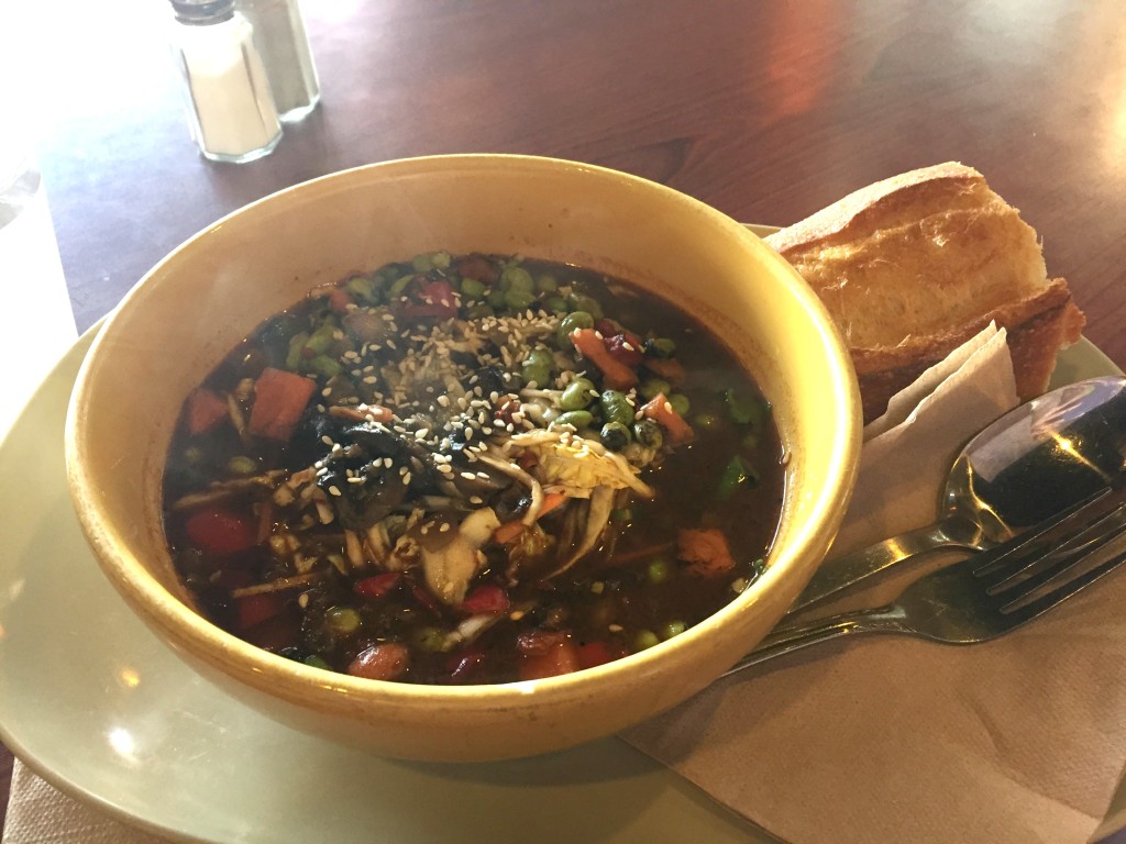 My favorite Panera meal recently: edamame soba noodle broth bowl 