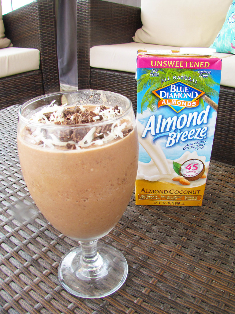 chocolate caramel coconut smoothie-2