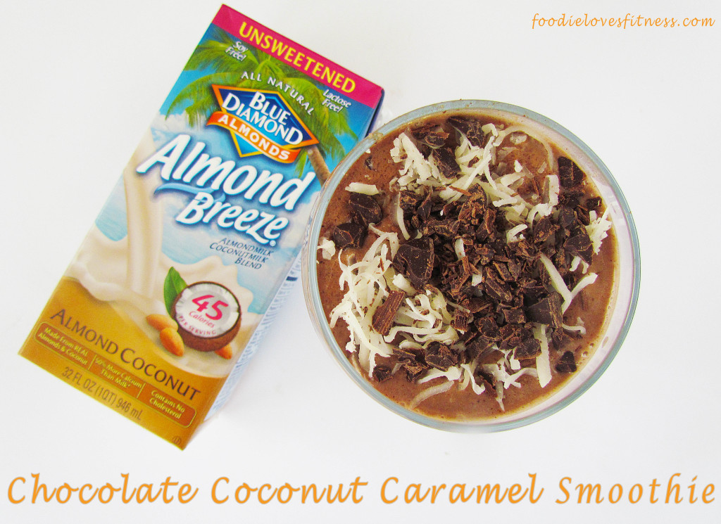 chocolate coconut caramel smoothie-1