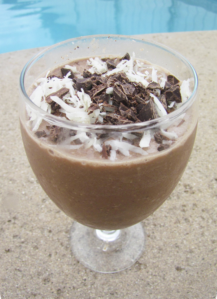 chocolate coconut caramel smoothie-3