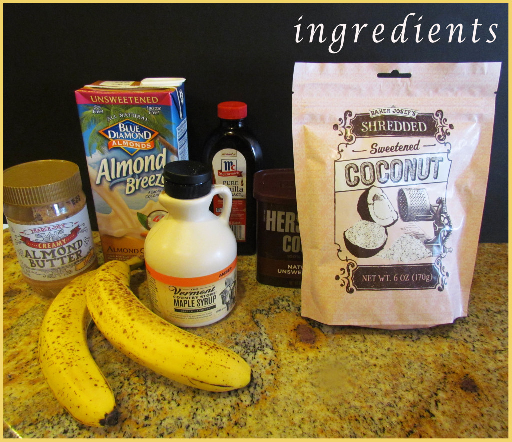 coconut almond smoothie ingredients