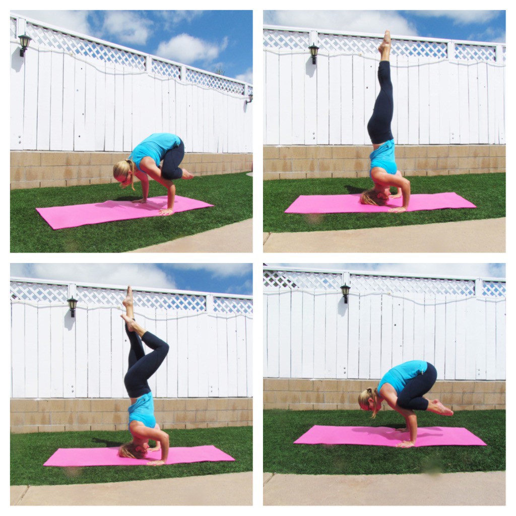 Crow and Tripod Headstand practice