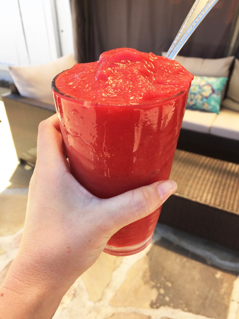 Post hike watermelon smoothie