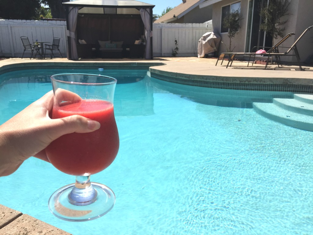 Watermelon Smoothie Poolside