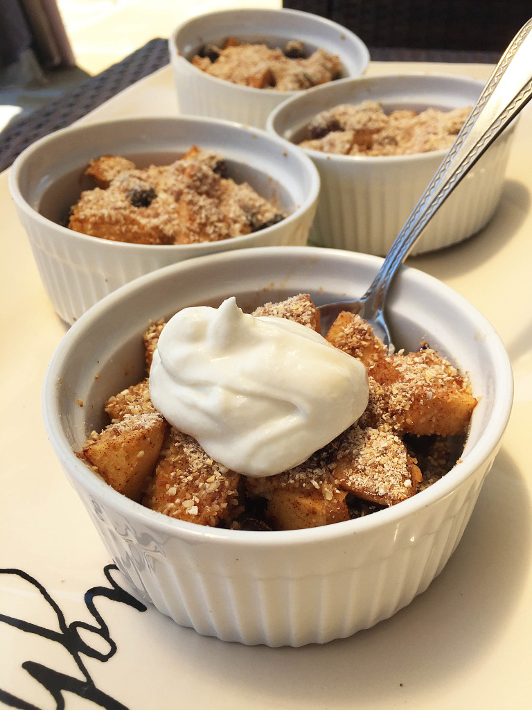 Blueberry Apple Crisps with Yogurt