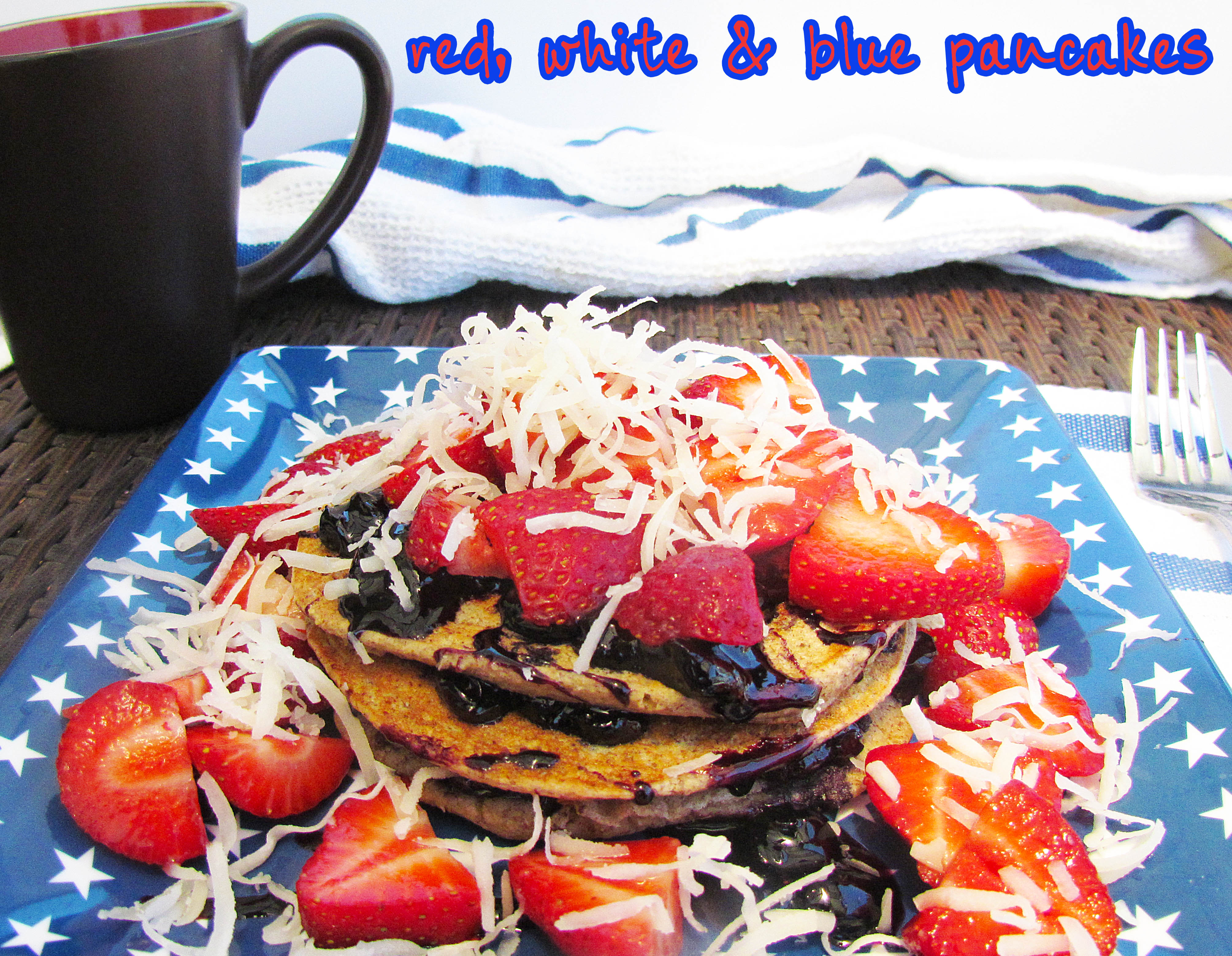 Red, White & Blue Pancakes [Vegan & Gluten Free]