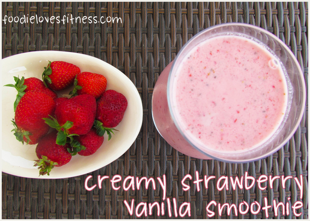 strawberry vanilla smoothie