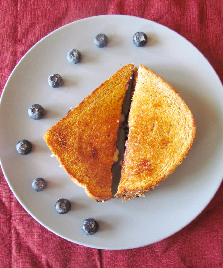 maple blueberry grilled cheese