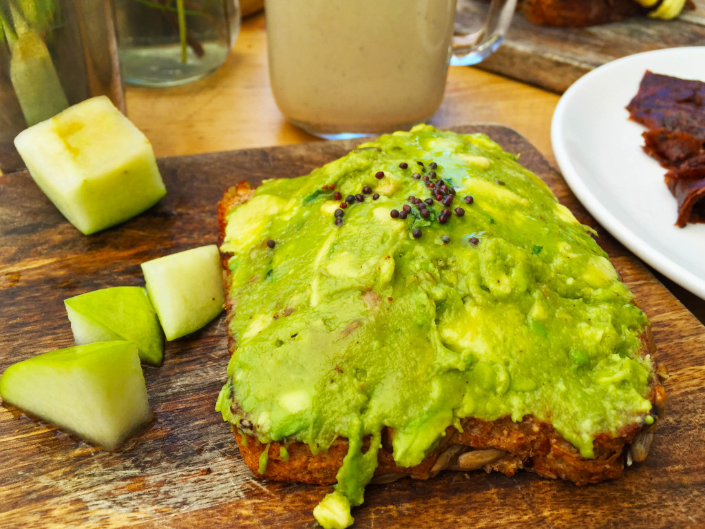 Avocado toast at Butcher's Daughter