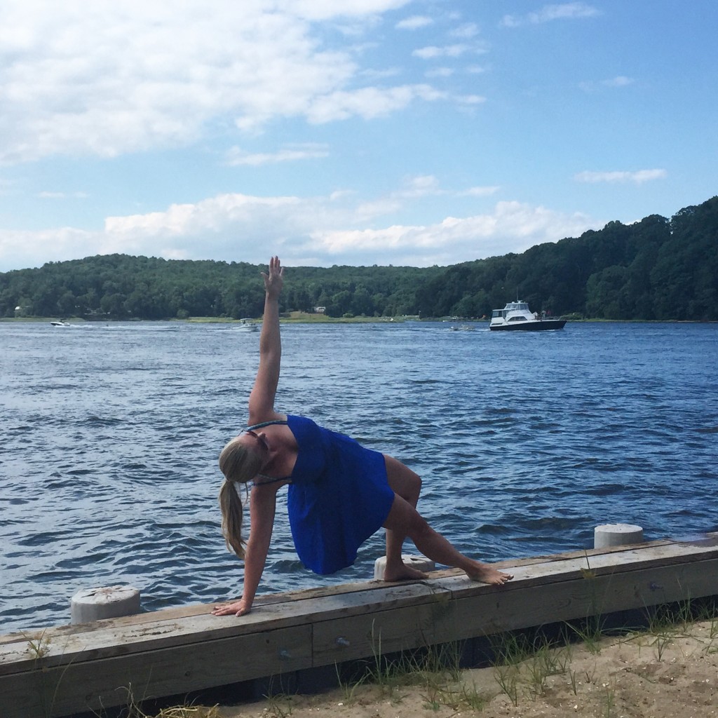 Side planking along the Navesink River