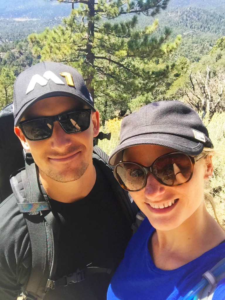 Big Bear hiking selfie