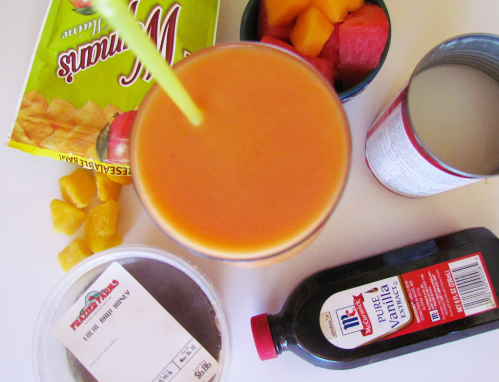 Mango Melon Smoothie Ingredients