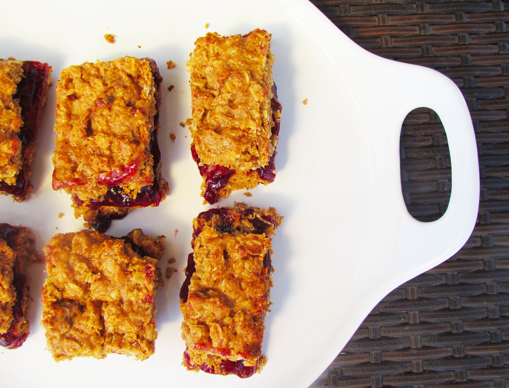 PB & J Oatmeal Bars