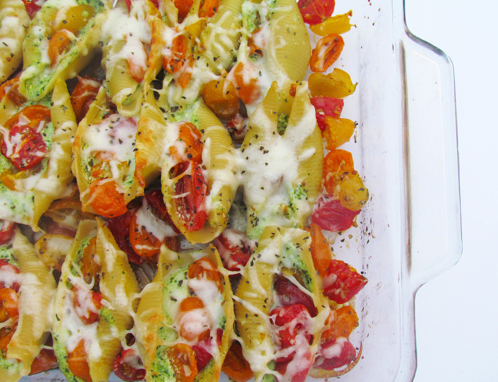 pesto stuffed shells-2