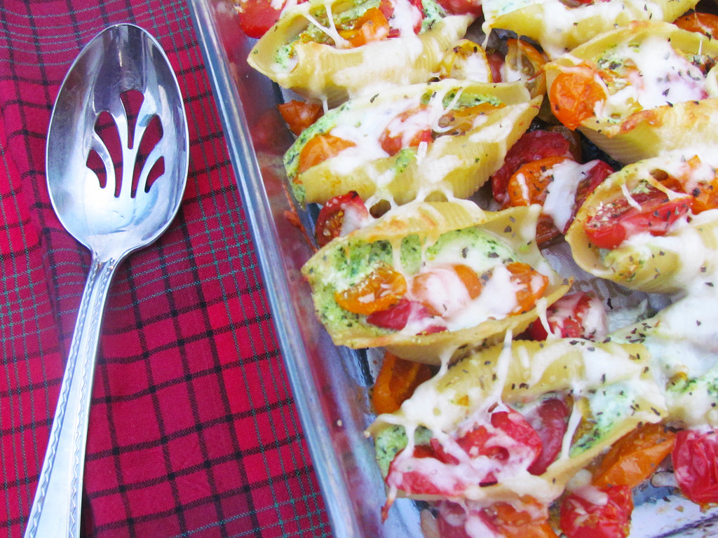 pesto stuffed shells-3