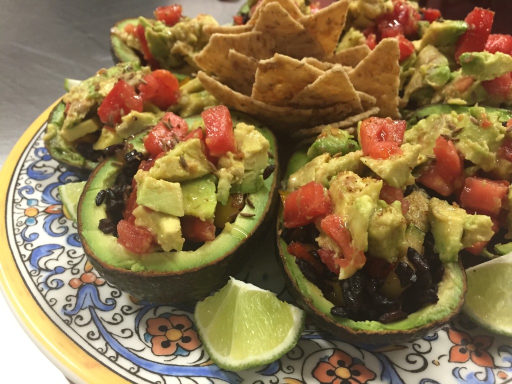 southwestern avocado cups