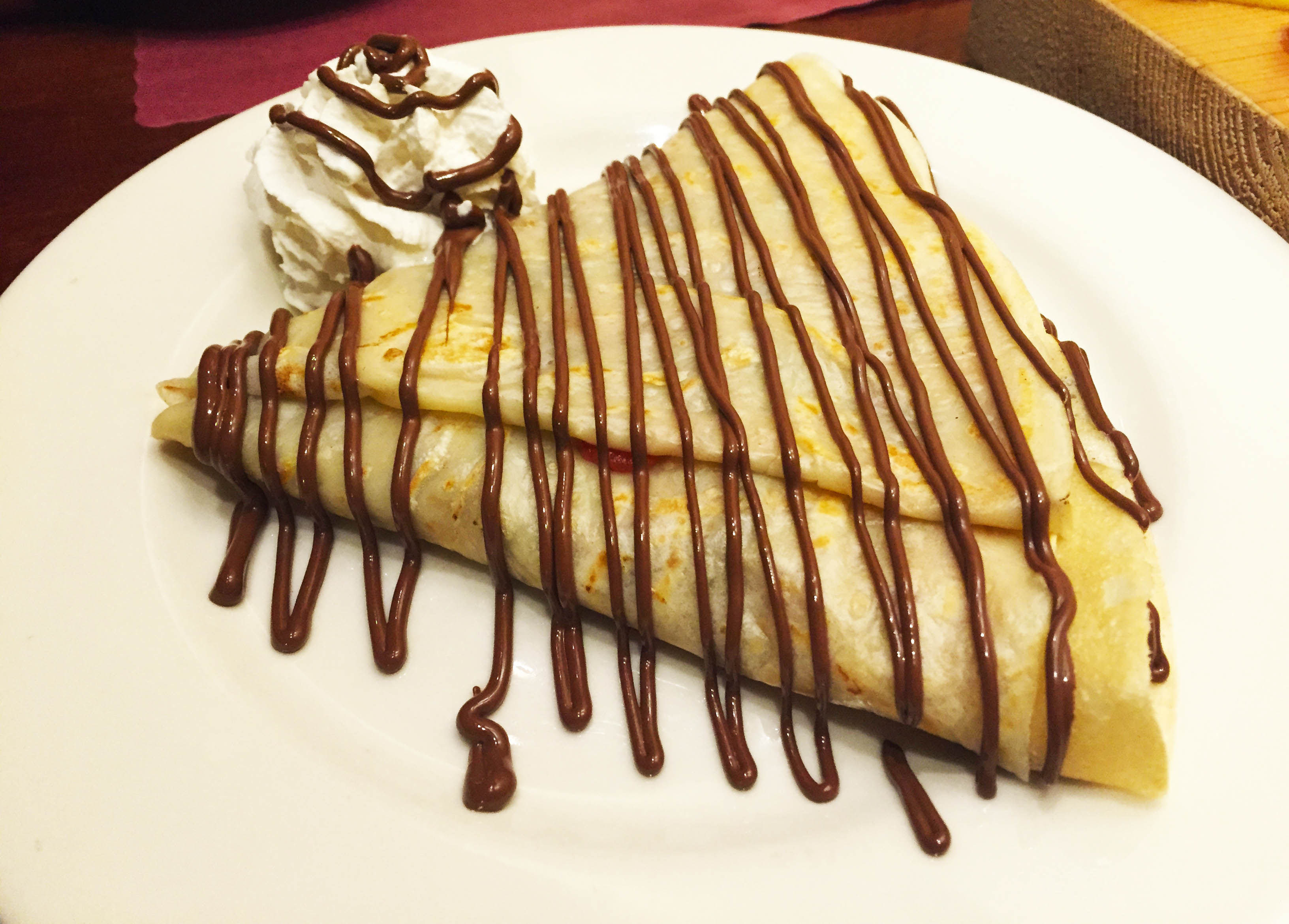 Crepes & Corks Nutella crepe