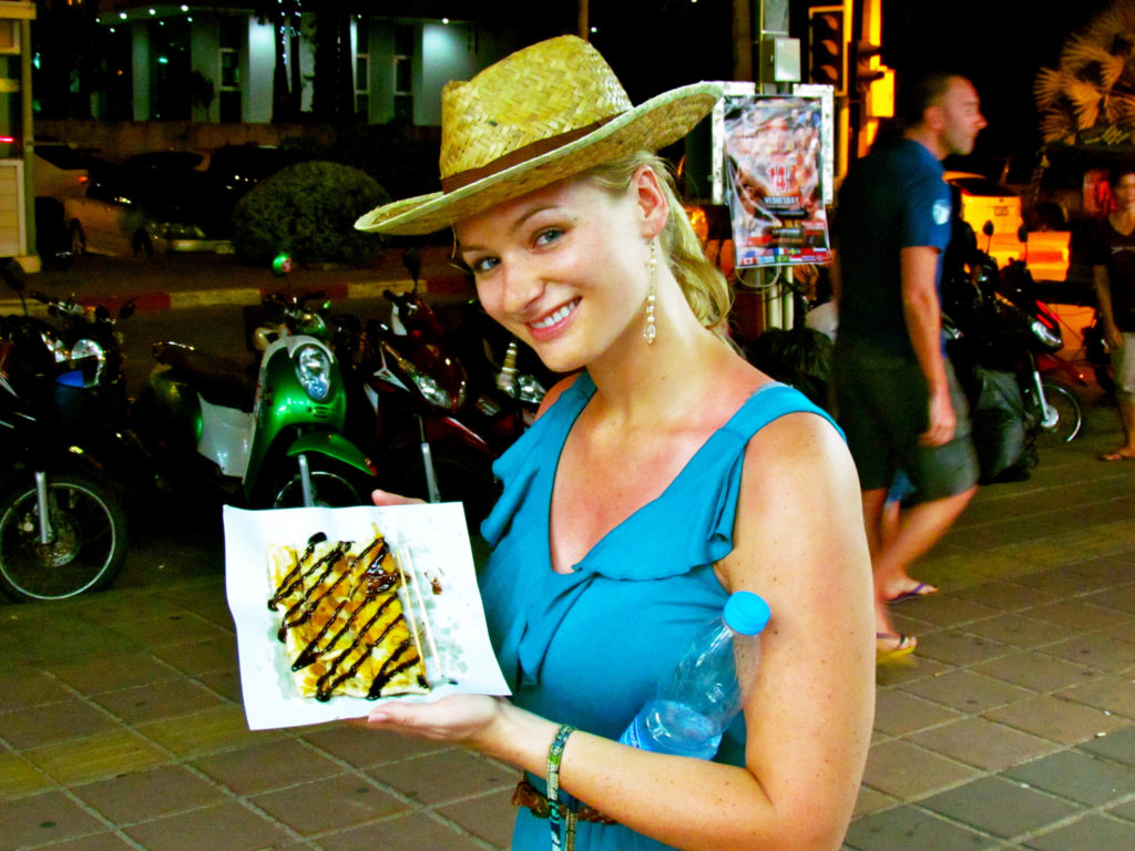 Thailand street crepe