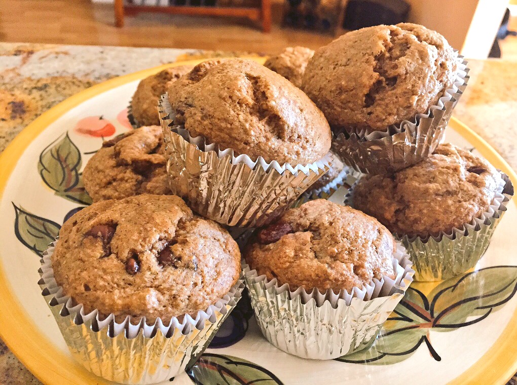 banana chocolate muffins