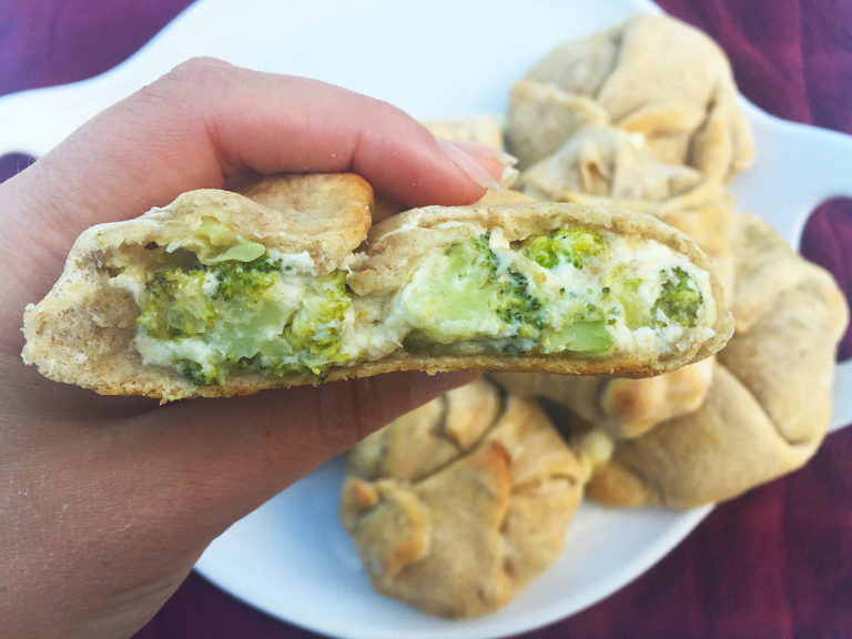 White Broccoli Pizza Pockets • Foodie Loves Fitness